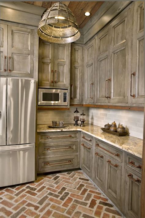 After building cabinets in my shop for a farm or country style kitchen, i was faced with the task of creating a distressed finish. Antiqued Kitchen Cabinets : Hand Painted And Distressed Kitchen Cabinets Similar To What We Just ...