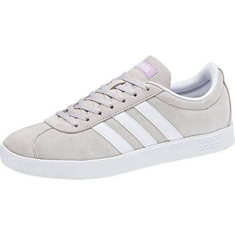 Adidas Womens Vl Court 20 Shoes In Light Beige Excell Sports Uk