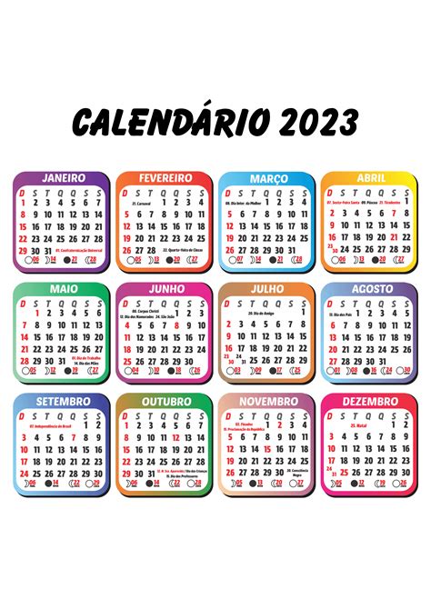 Calendario 2023 Png