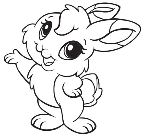 Coloring Baby Rabbit Coloring Pages