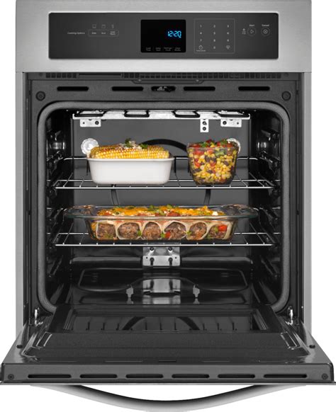 Whirlpool 24 Built In Single Electric Wall Oven Stainless Steel