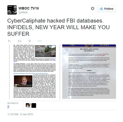 Cyber Caliphate Group Claiming Isis Affiliation Hacks Us News Outlets Twitter Accounts