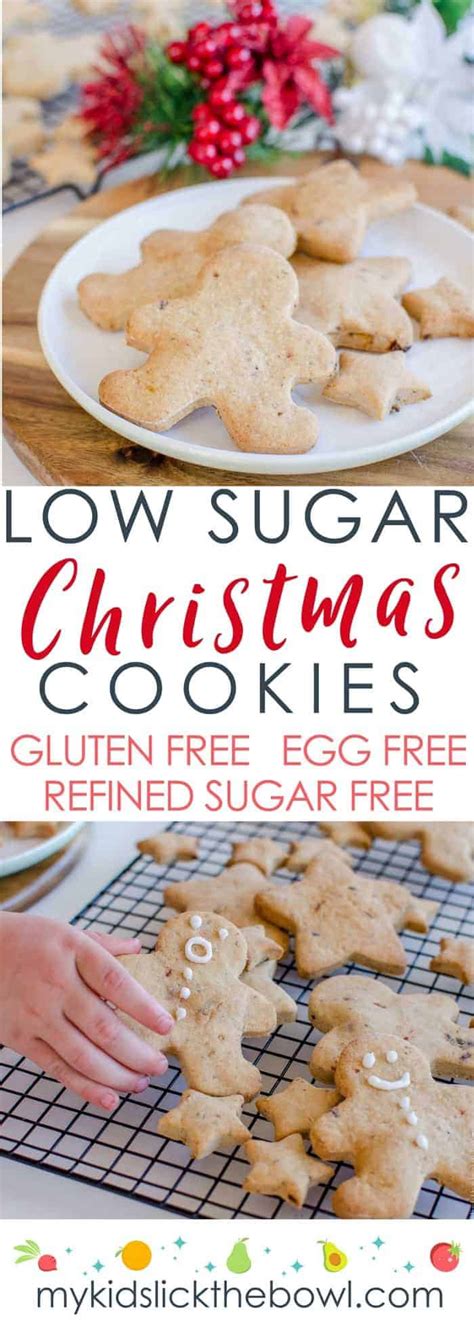 Bake cookies for family and friends who can't enjoy a full sugar cookie using one of these 16 diabetic christmas cookies.if you love to bake christmas cookies for your family, don't forget your loved ones who can't enjoy a full sugar cookie. Low Sugar Christmas Cookie Recipe - Allergy Friendly