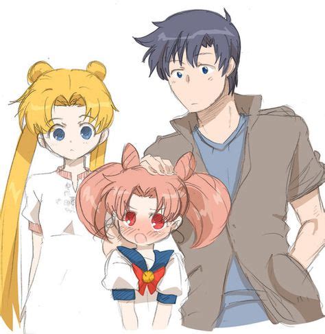 Sailor Moon Usagi Mamoru And Chibi Usa Sailor Moon Personajes De Anime Y Ilustraciones