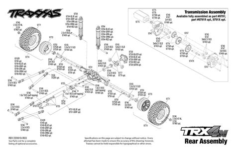 Trx 4m Ford Bronco 97074 1 Rear Assembly Exploded View Traxxas