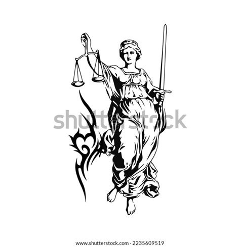 Vector Illustration Angel Sword Stock Vector Royalty Free 2235609519