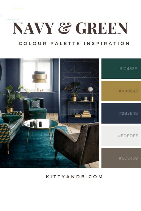 Navy And Green Colour Palette Colourinspiration Today Were