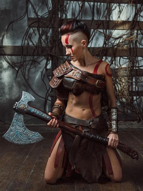 Female Kratos Armor Set God Of War Cosplay Costume Woman Etsy God