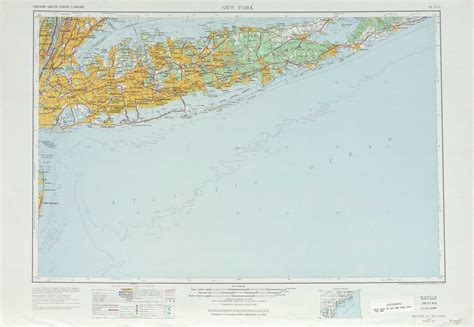 Topographical Map Of New York City Map