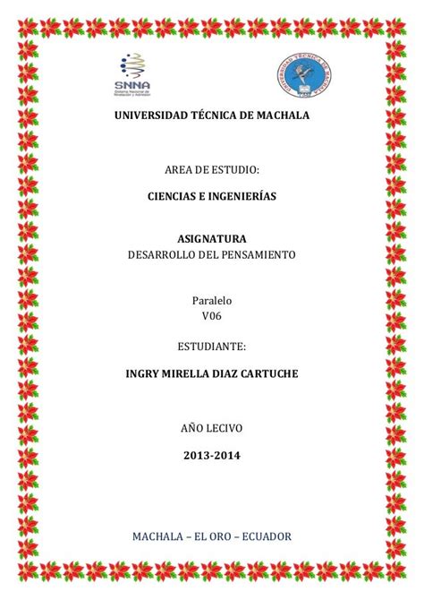 Caratula De Universidad