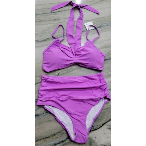 Vintage Grace Tempt 2 Pc High Waisted Bikini Purple Padded Bra Large Grailed
