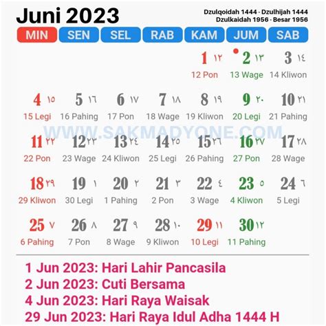 Download Kalender 2023 Lengkap Jawa Masehi Hijriyah Beserta Tanggal Merah