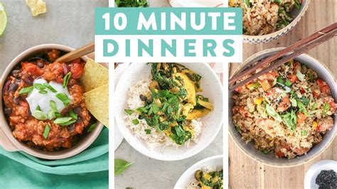 Easy 10 Minute Dinner Recipes Healthy Dinner Ideas Youtube
