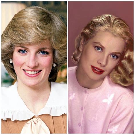 diana spencer princess of wales and grace kelly princess of monaco lady diana grace kelly diana