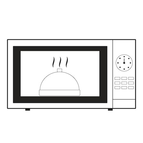 Premium Vector Microwave Oven Icon On White Background Vector