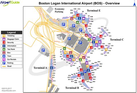 Logan International Airport Map Terminal Map