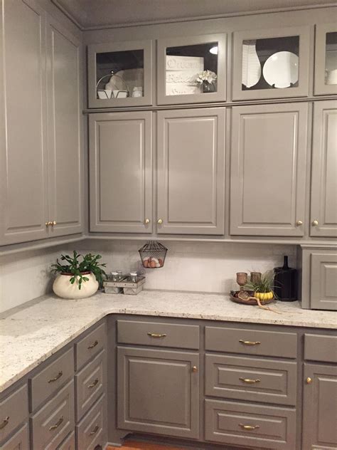 Taupe Kitchen Cabinets Kitchen Cabinet Colors Grey