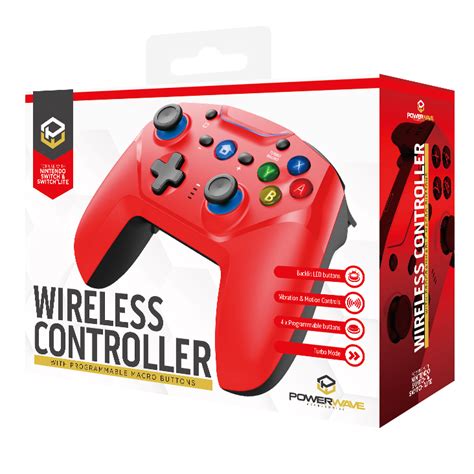 Switch Wireless Controller Red Powerwave Gaming Accessories