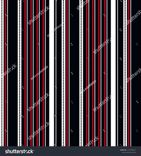 Stripe Pattern With Blackred And White Vertical Royalty Free Stock