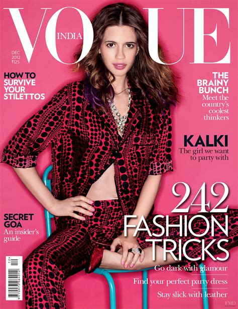 Cover Of Vogue India With Kalki Koechlin December 2012 Id17512