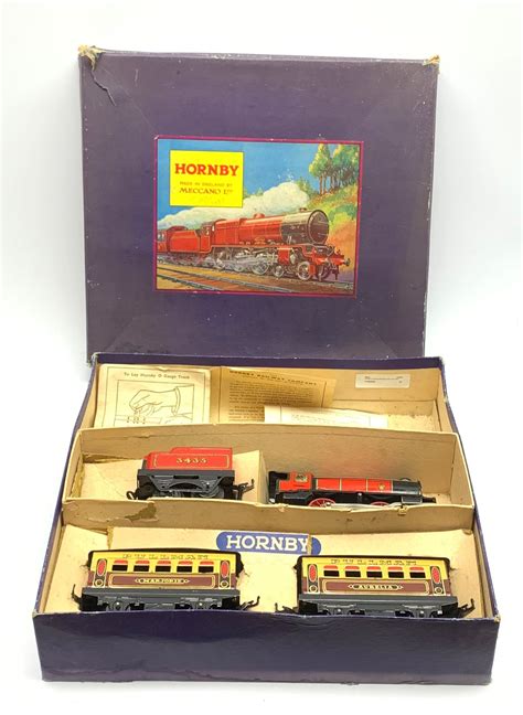Hornby 0 Guage M1 Passenger Train Set With 0 4 0 Locomotive And