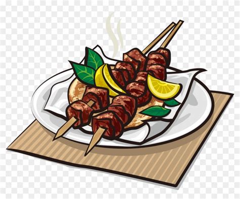 Colorful Skewers Barbecue Clipart Barbecue Clipart Skewers Png And