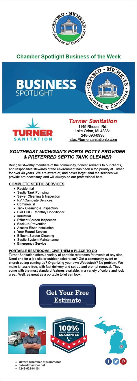 Portable Restrooms Lake Orion Mi Turner Sanitation