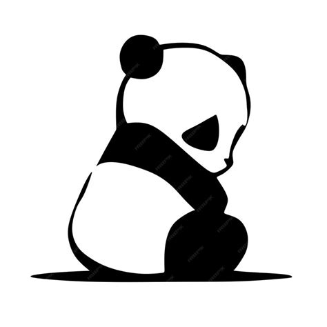 Premium Vector Cute Panda Baby Vector Cartoon Drawing Art Animal