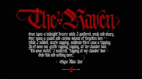 Poem The Raven By Edgar Allan Poe