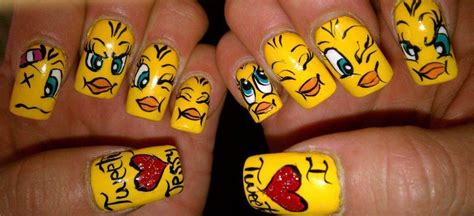 UÑas Superchulas De Piolin Bird Nail Art Nail Art Nails