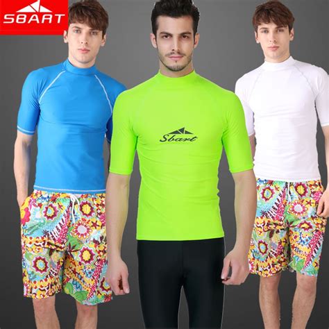 Buy Sbart Rash Guard Men Short Sleeve Rashguard Swim