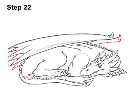 How To Draw A Dragon Sleeping Video And Step By Step Pictures