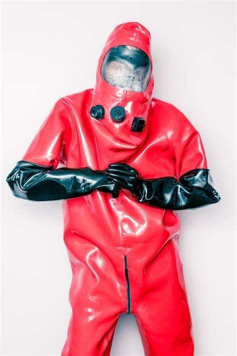 The Arkhive Red Division Rubber Clothing Heavy Rubber Rain Wear