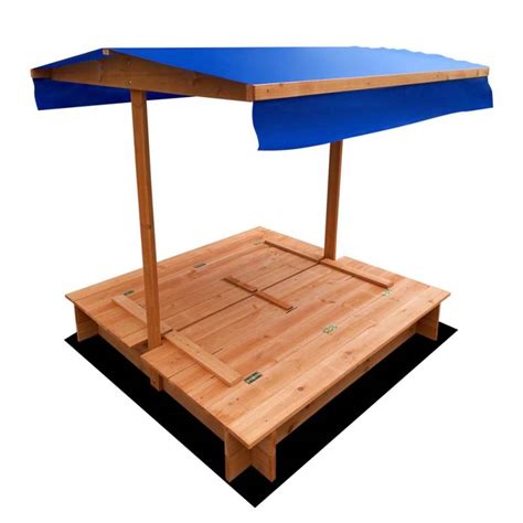 Large enough for children to play together. Kids Canopy Sandbox Wooden Sand Pit 120cm | Buy Gifts For Boys