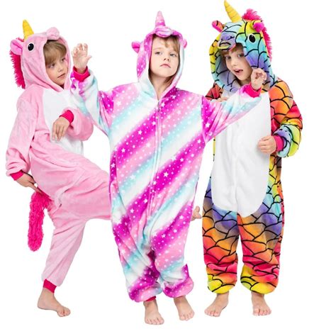 Unicorn Kids Childrens Pajamas Onesies Unilovers