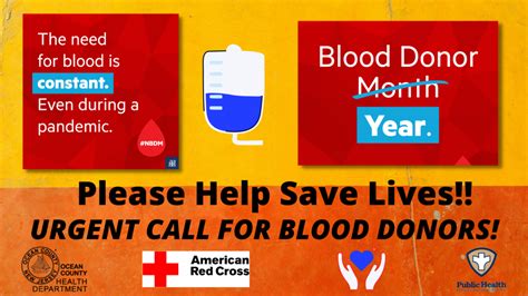 Blood Donors Urgently Needed During National Blood Donor Month And