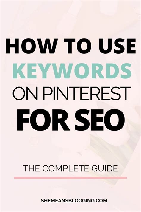 top 9 places to use keywords on pinterest for traffic and tanking learn pinterest pinterest