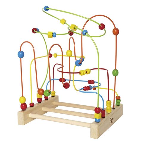 Hape Original Kids Wooden Bead Coaster Supermaze Activity Learning