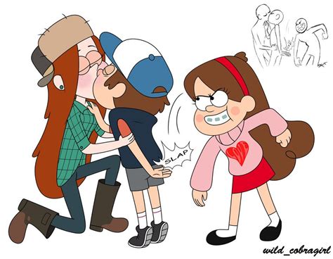 the kiss by wild on deviantart gravity falls art dipper and wendy