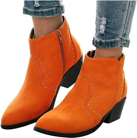 Ankle Booties For Women Low Heelrhinestone Ankle Booties