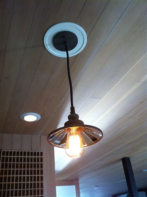 I'm getting close to having to decide whether to use recessed lights or regular light fixtures in my new home construction. Good Convert Recessed Light to Pendant - HomesFeed