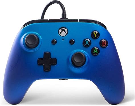 Power A Enhanced Wired Controller For Xbox One And Windows 10 Blue
