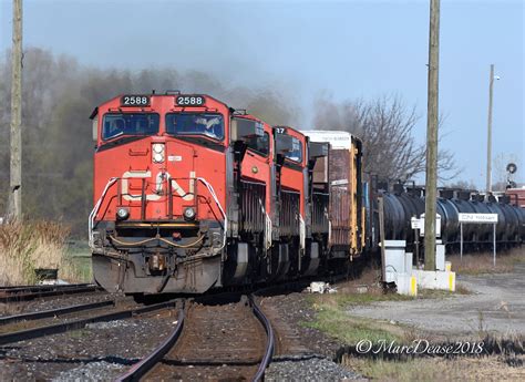 Railpicturesca Marc Dease Photo Cn 2588 With Cn 2514 And Cn 2637