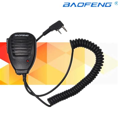 Original Baofeng Ptt Speaker Mic Ham Radio Handheld Microphone For Two