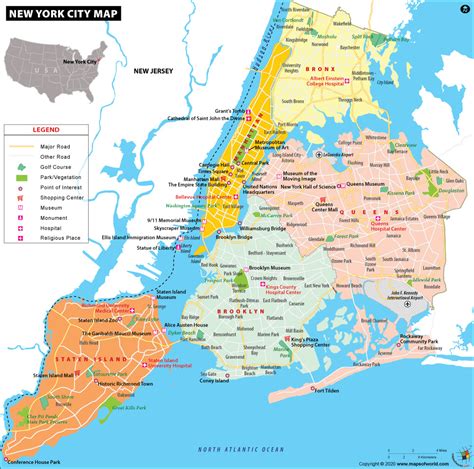 Explore detailed map of new york state which is located in the northeastern us. NYC Map, Map of New York City, Information and Facts of ...