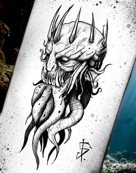 Tattoo Design Of The King Of Atlantis Done By Me Idap