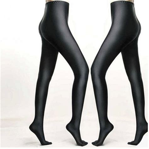 Sexy Women Shiny Glossy Oil Shimmer Tights Stockings Pantyhose Hosiery