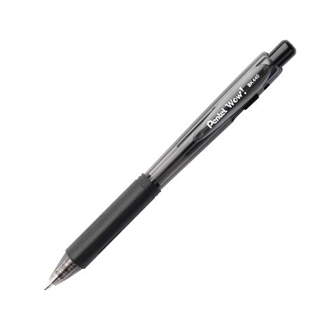 Pentel Wow Ballpoint Pen10mm Medium Black Line New Ink
