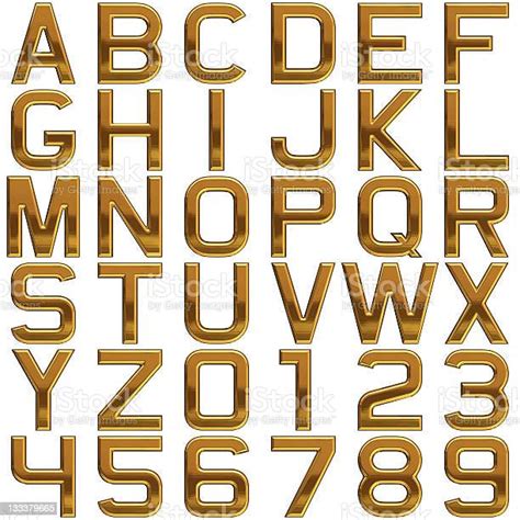 Gold Alphabet Stock Photo Download Image Now Istock
