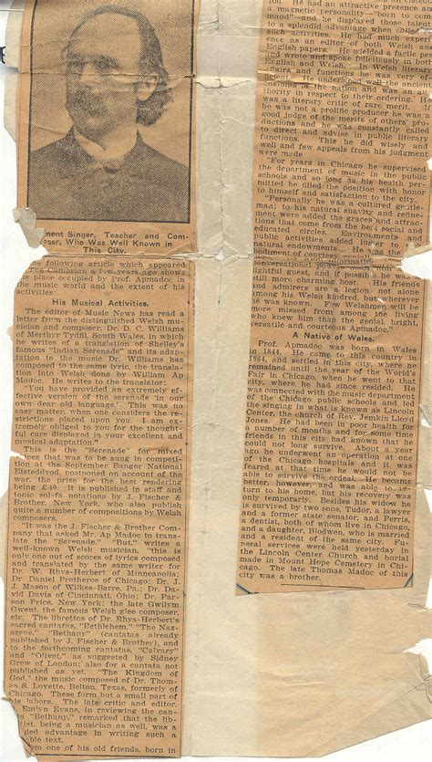 William ApMadoc Historic Documents